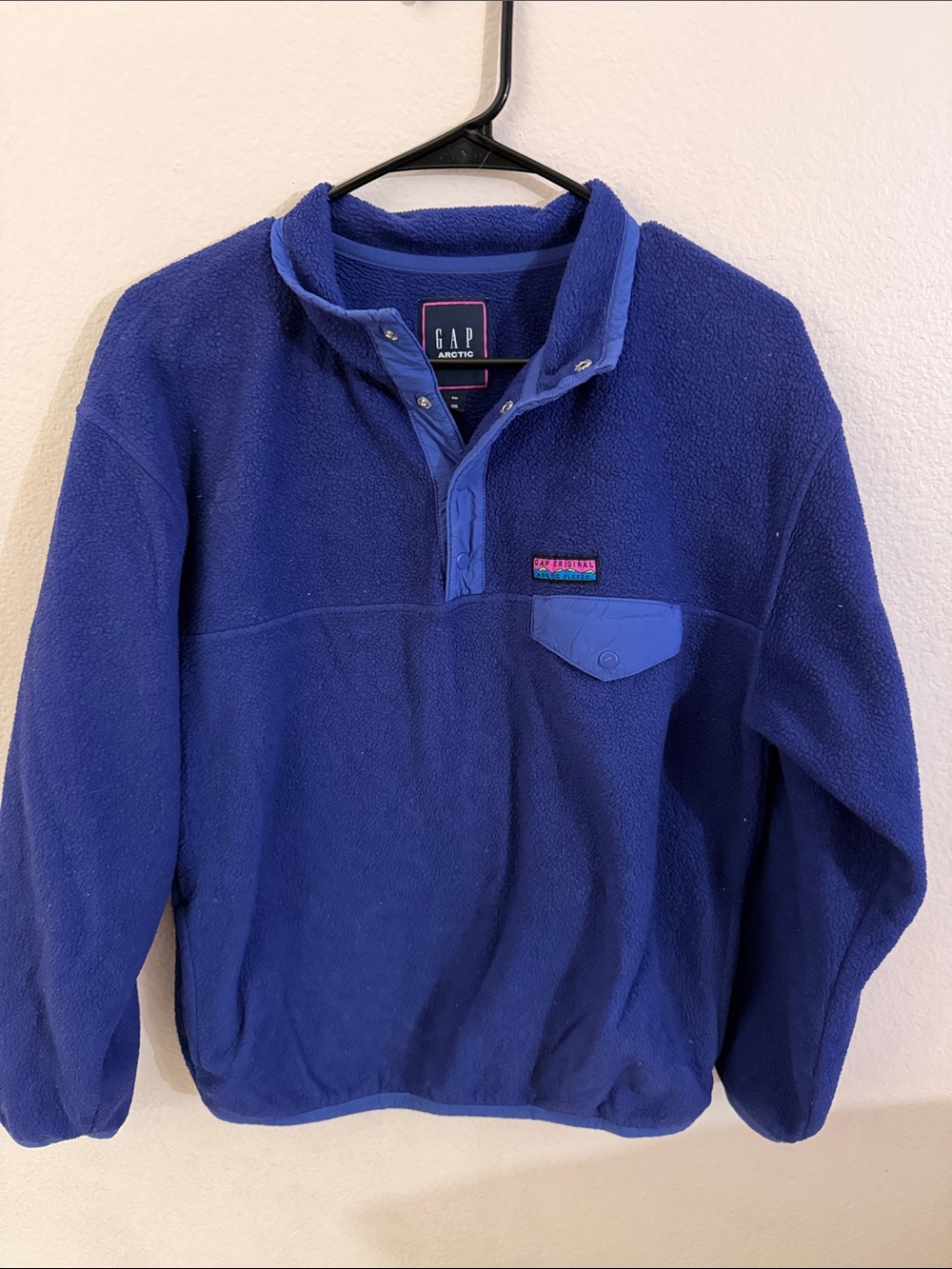 GAP Men's Royal Blue Arctic Zip Fleece